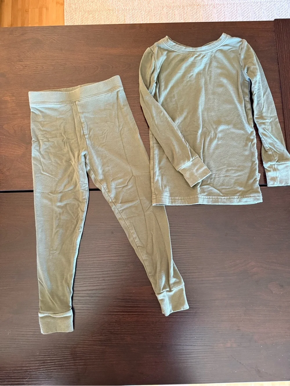 Little Sleepies Olive Cozy Two-Piece Pajama Set